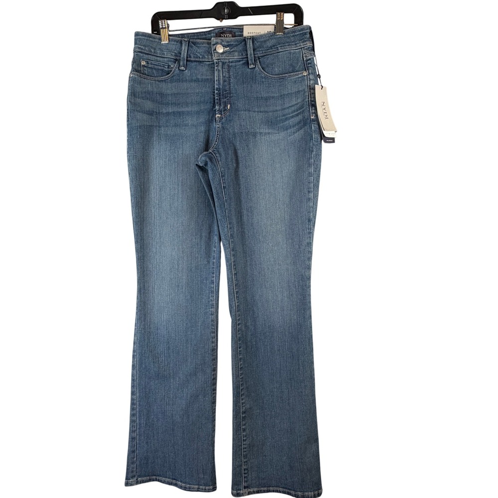 NYDJ Barbara Bootcut Jeans Size 10 NWT Lift Tuck Premium Denim Medium Wash Blue